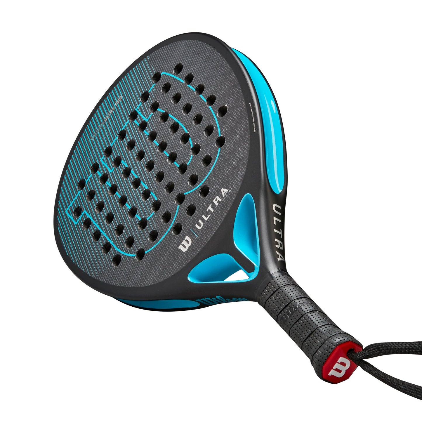 Wilson Ultra Pro v2 Padel Racket, Black/Bright Blue