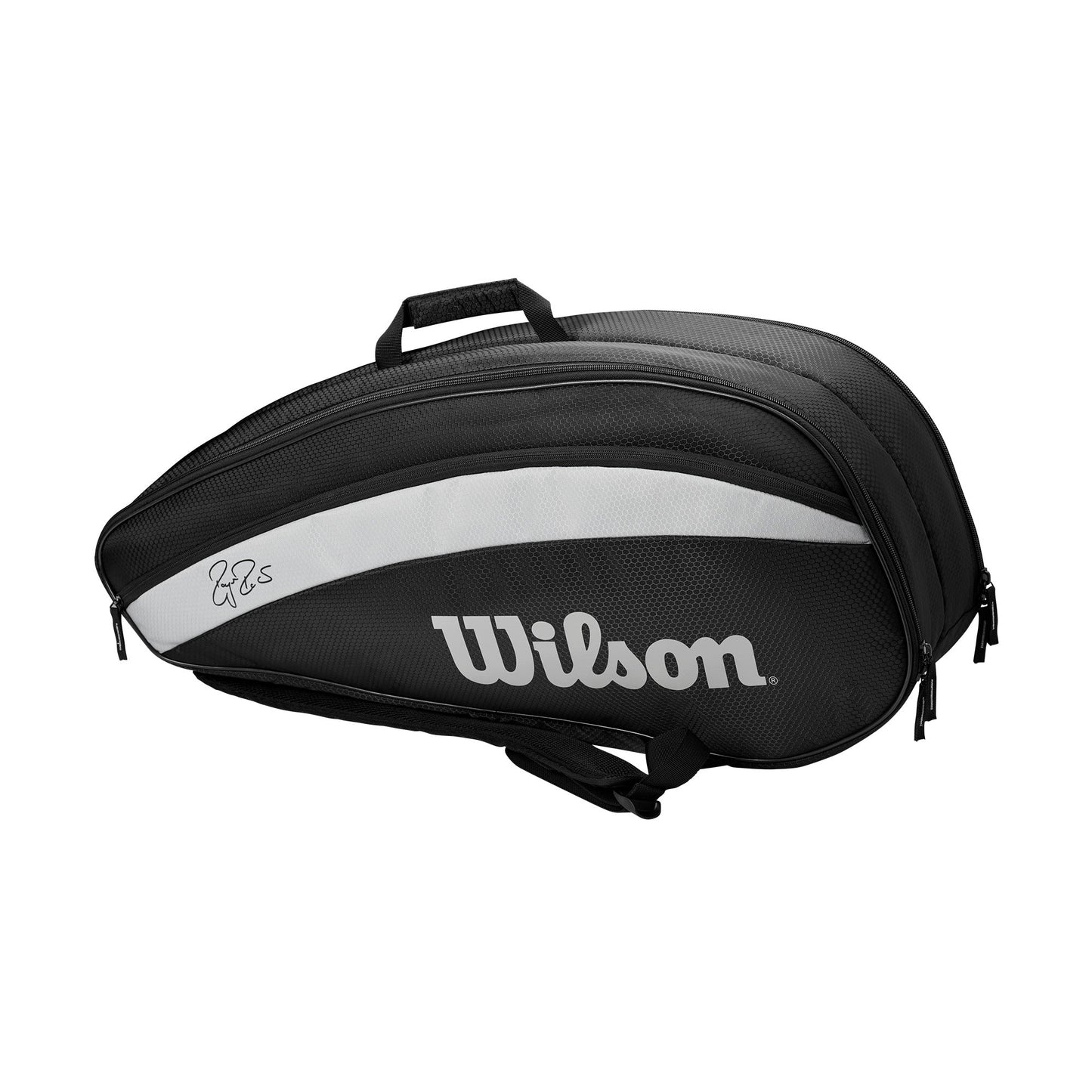 Wilson RF Team 6 Pack Tennis Bag, Black