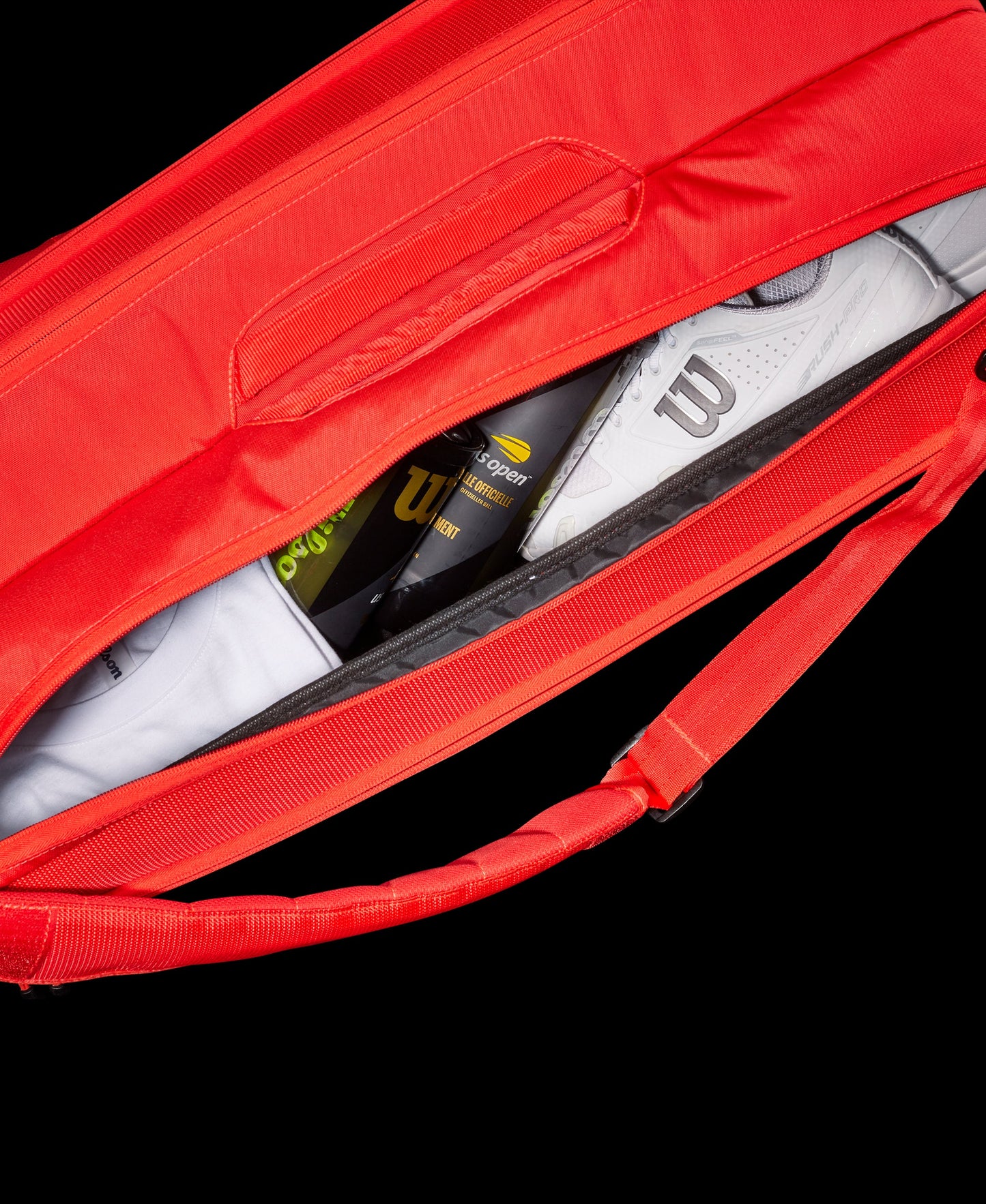 Wilson Super Tour 9 Pack Tennis Bag, Red