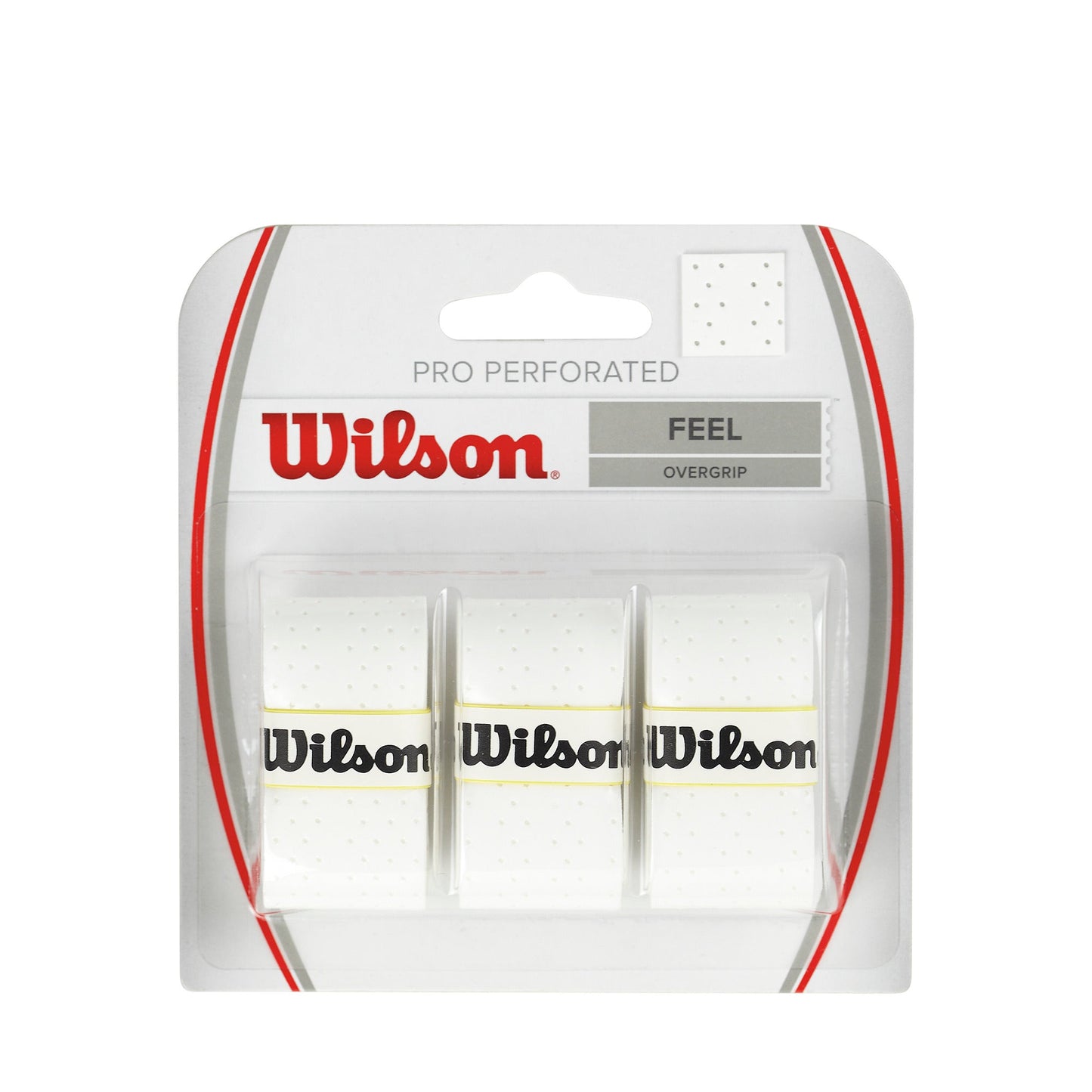Wilson Pro Tennis Overgrip Perforated, White