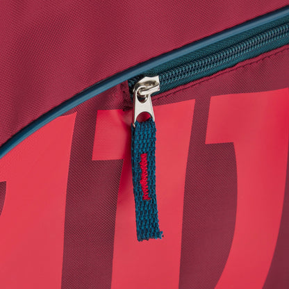 Wilson Junior 3 Pack Tennis Bag, Red/Infrared