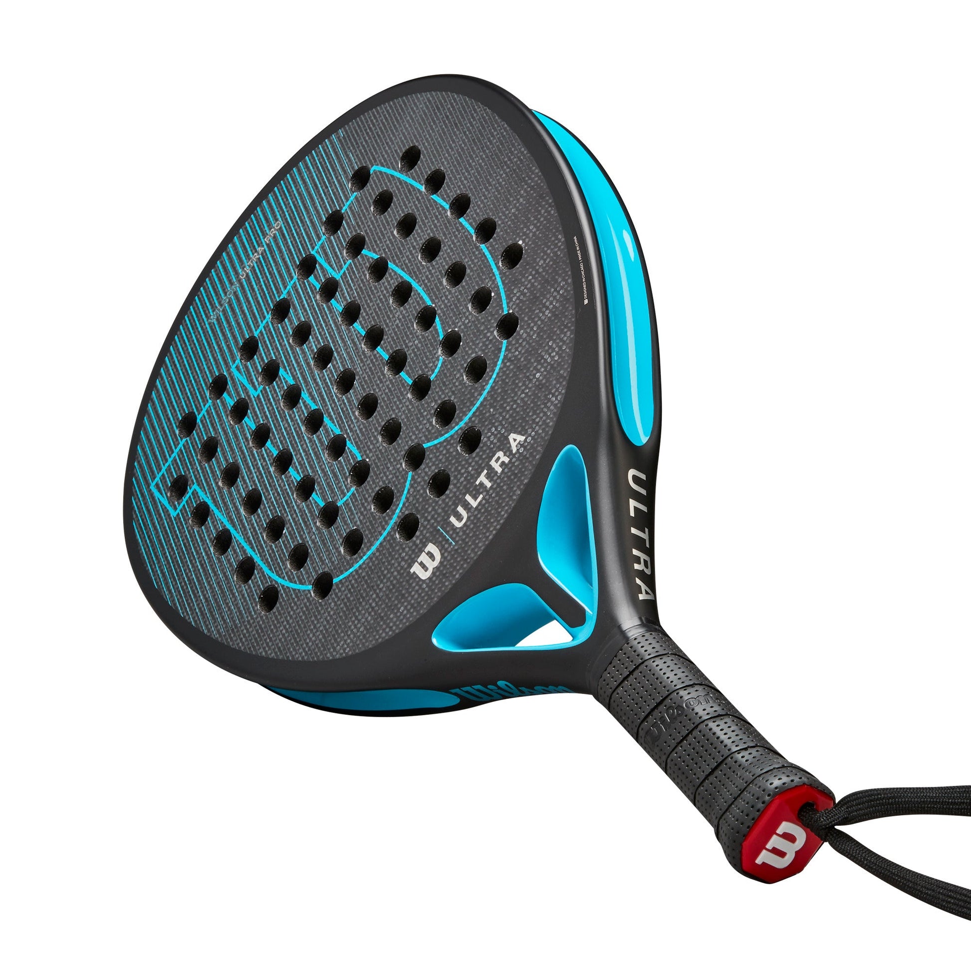 Wilson Ultra Pro v2 Padel Racket, Black/Bright Blue