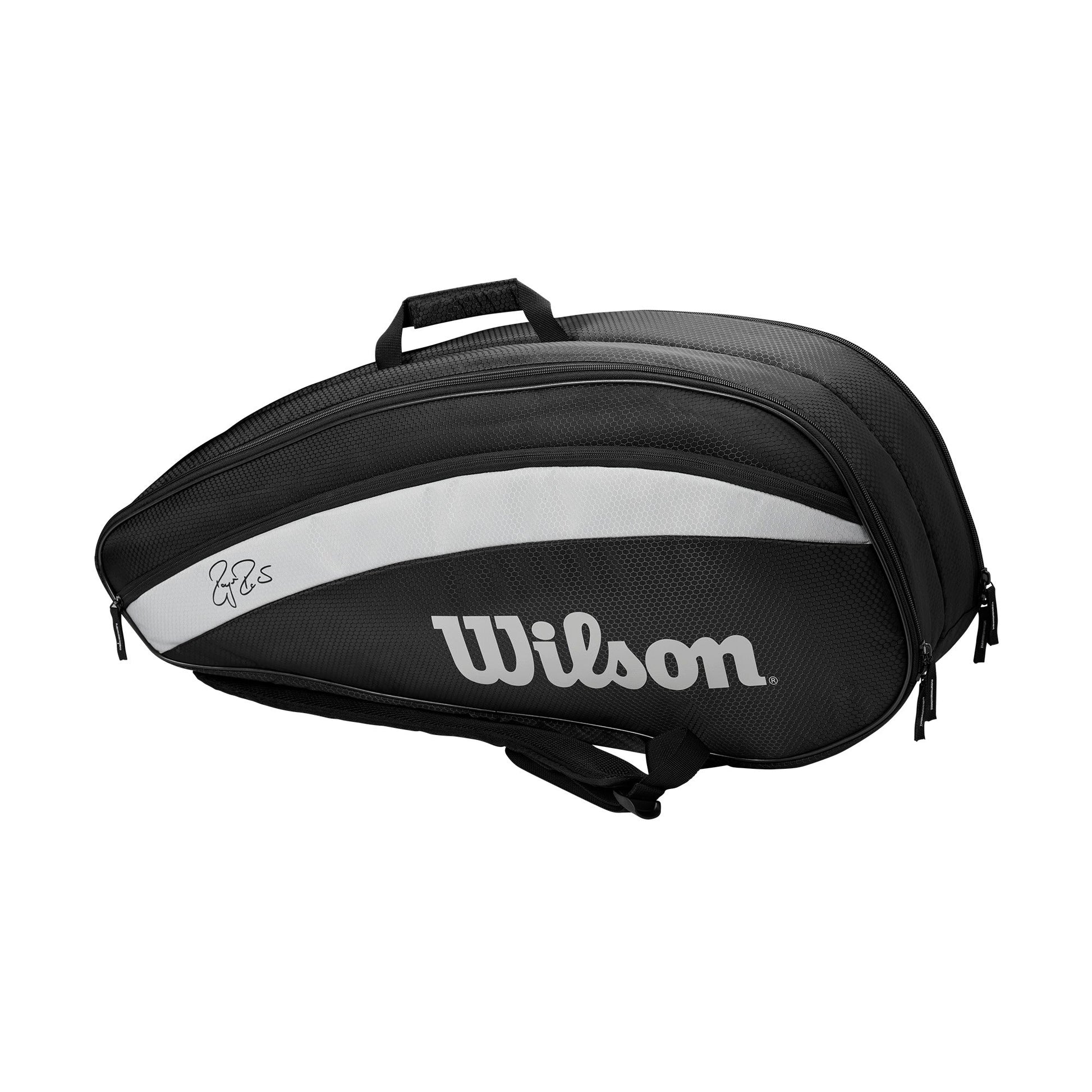 Wilson RF Team 6 Pack Tennis Bag, Black