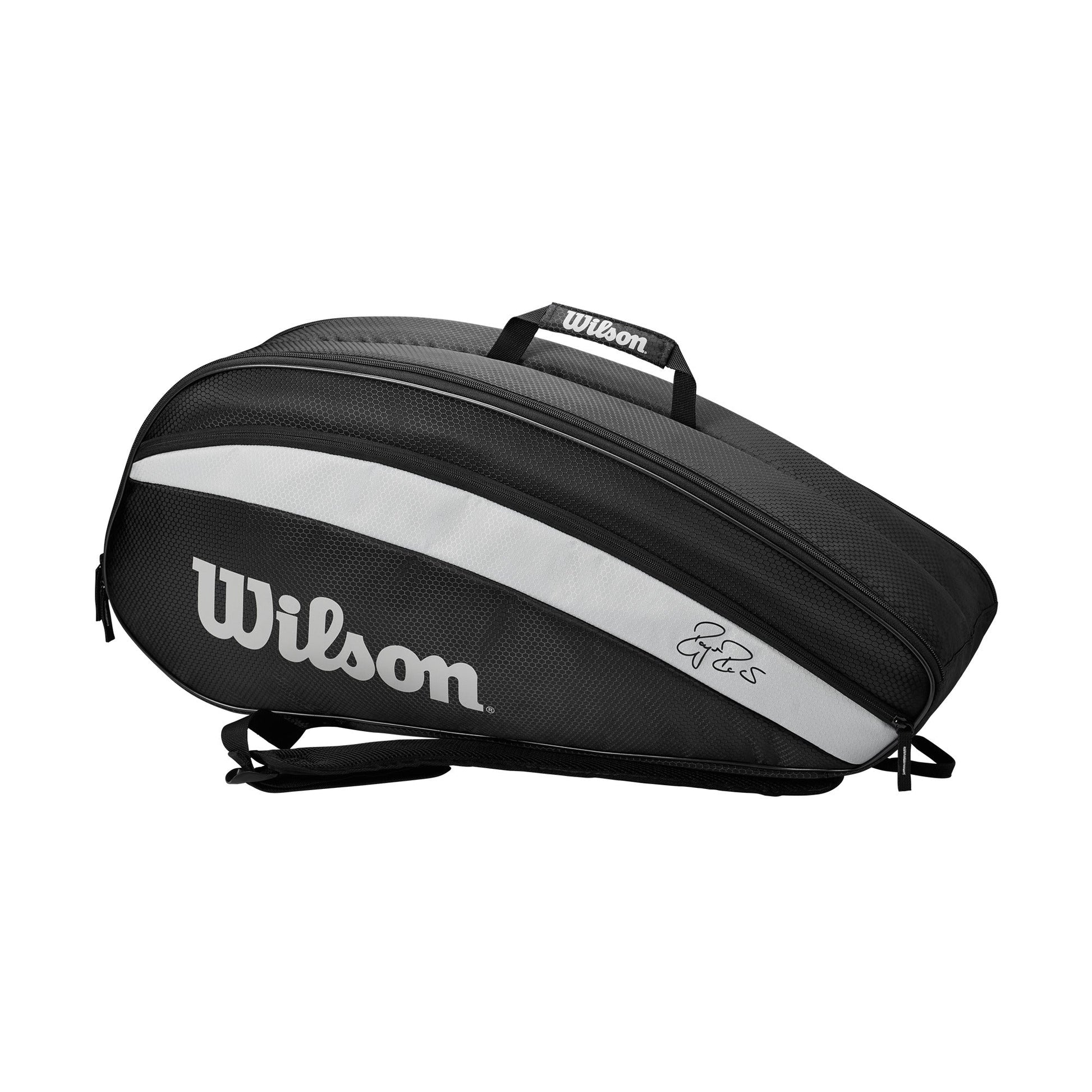 Wilson RF Team 6 Pack Tennis Bag, Black