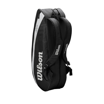 Wilson RF Team 6 Pack Tennis Bag, Black
