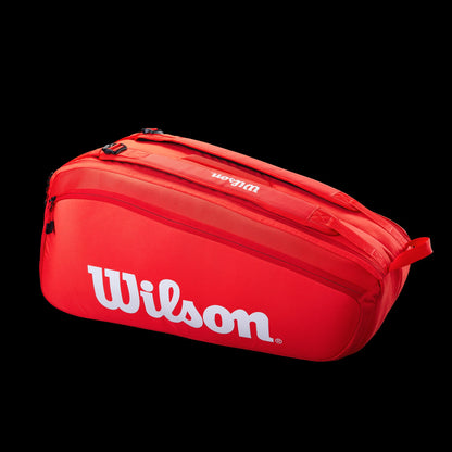 Wilson Super Tour 9 Pack Tennis Bag, Red