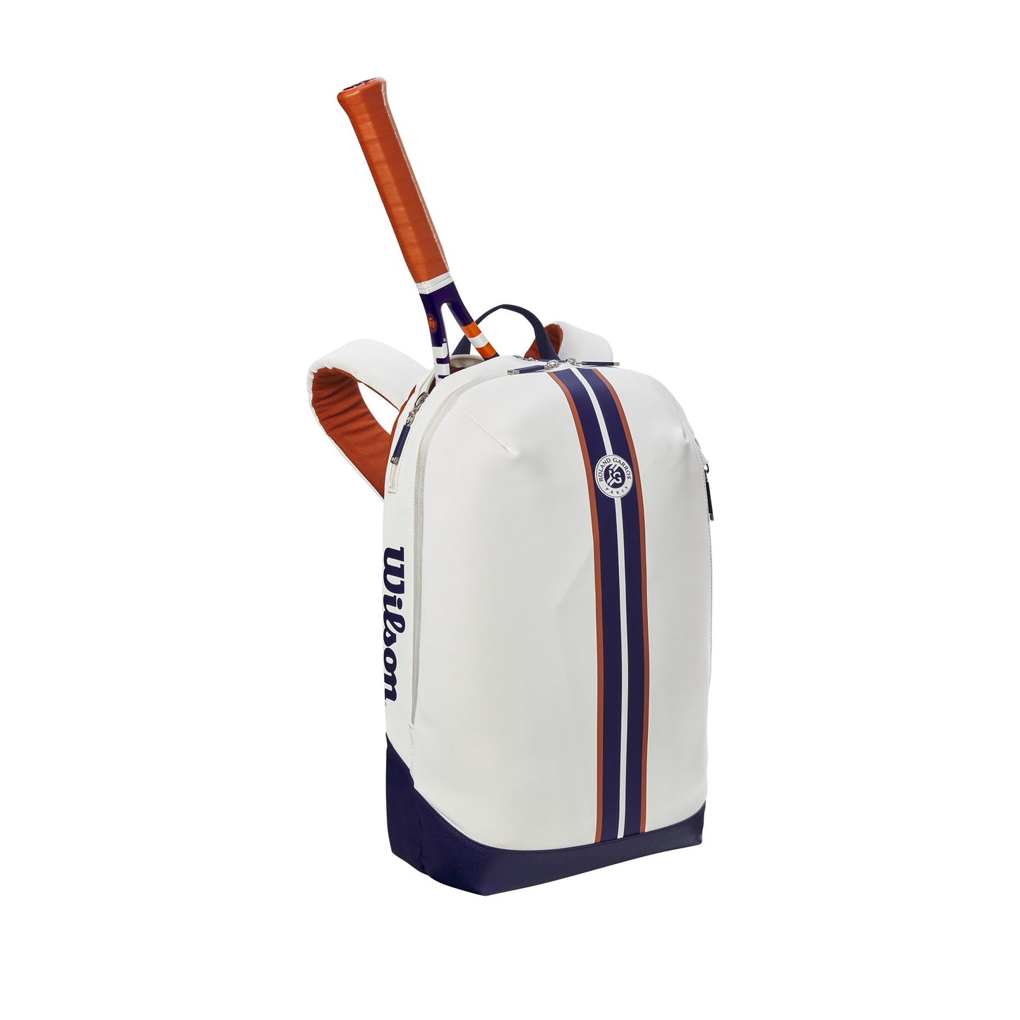 Wilson Roland Garros Super Tour Tennis Backpack, Navy/White/Clay