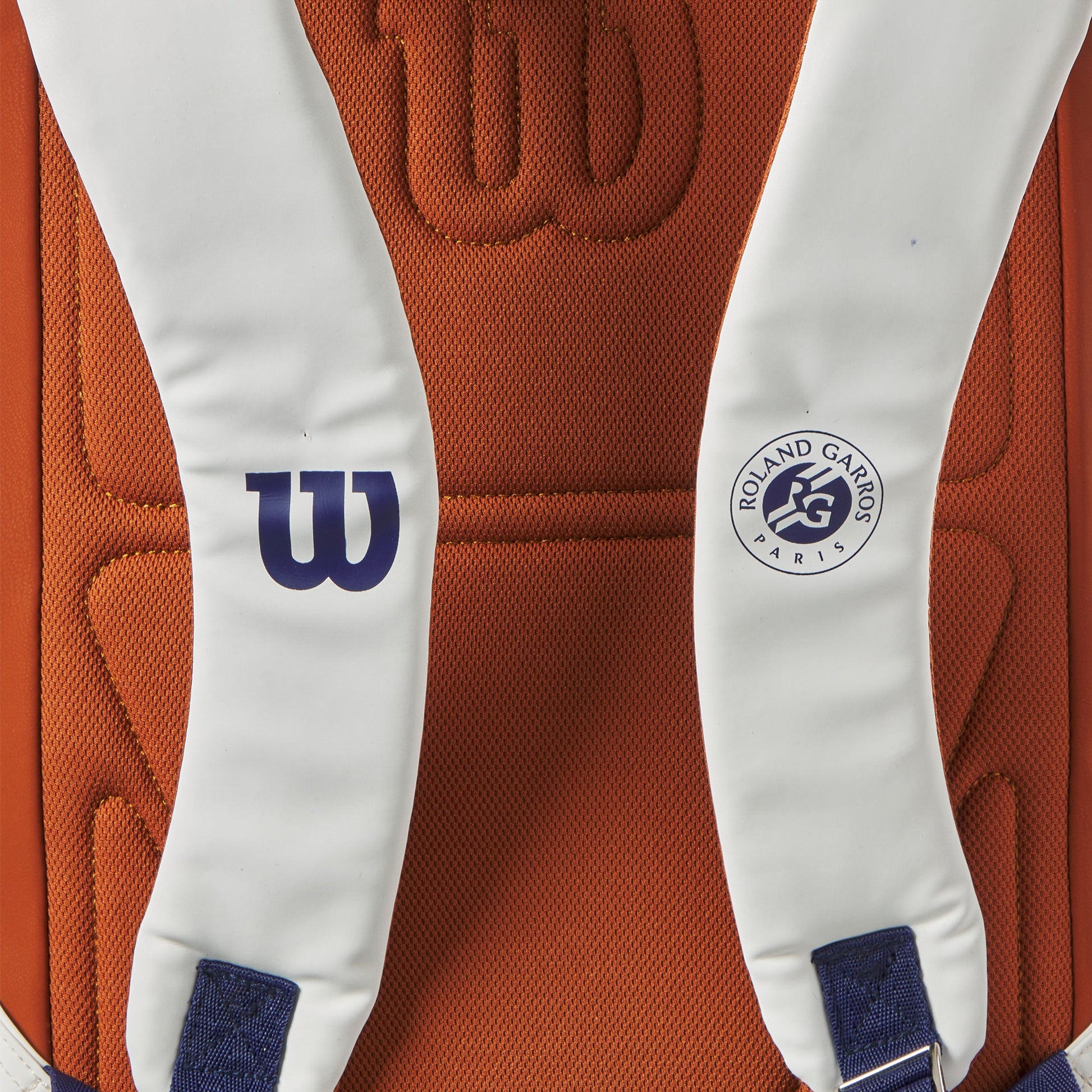 Wilson Roland Garros Super Tour Tennis Backpack, Navy/White/Clay