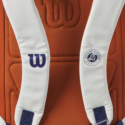 Wilson Roland Garros Super Tour Tennis Backpack, Navy/White/Clay